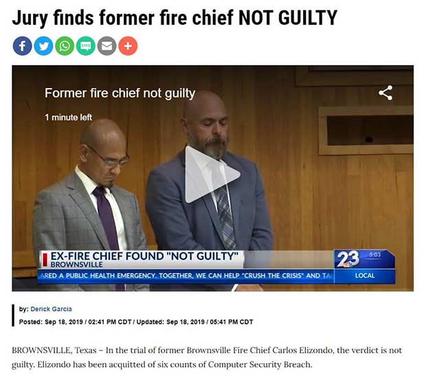 Criminal Attorney Defends Ex Fire Chief